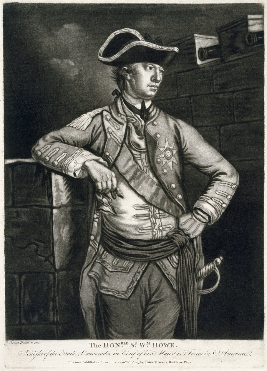 Il Onorevole Sr. Wm. Howe, Cavaliere del Bagno, e Comandante in Capo delle Forze di Sua Maestà in America da Richard Purcell