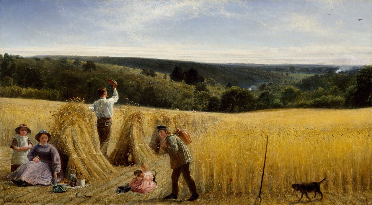 Le valli sono anche piene di grano, 1865 da Richard Redgrave