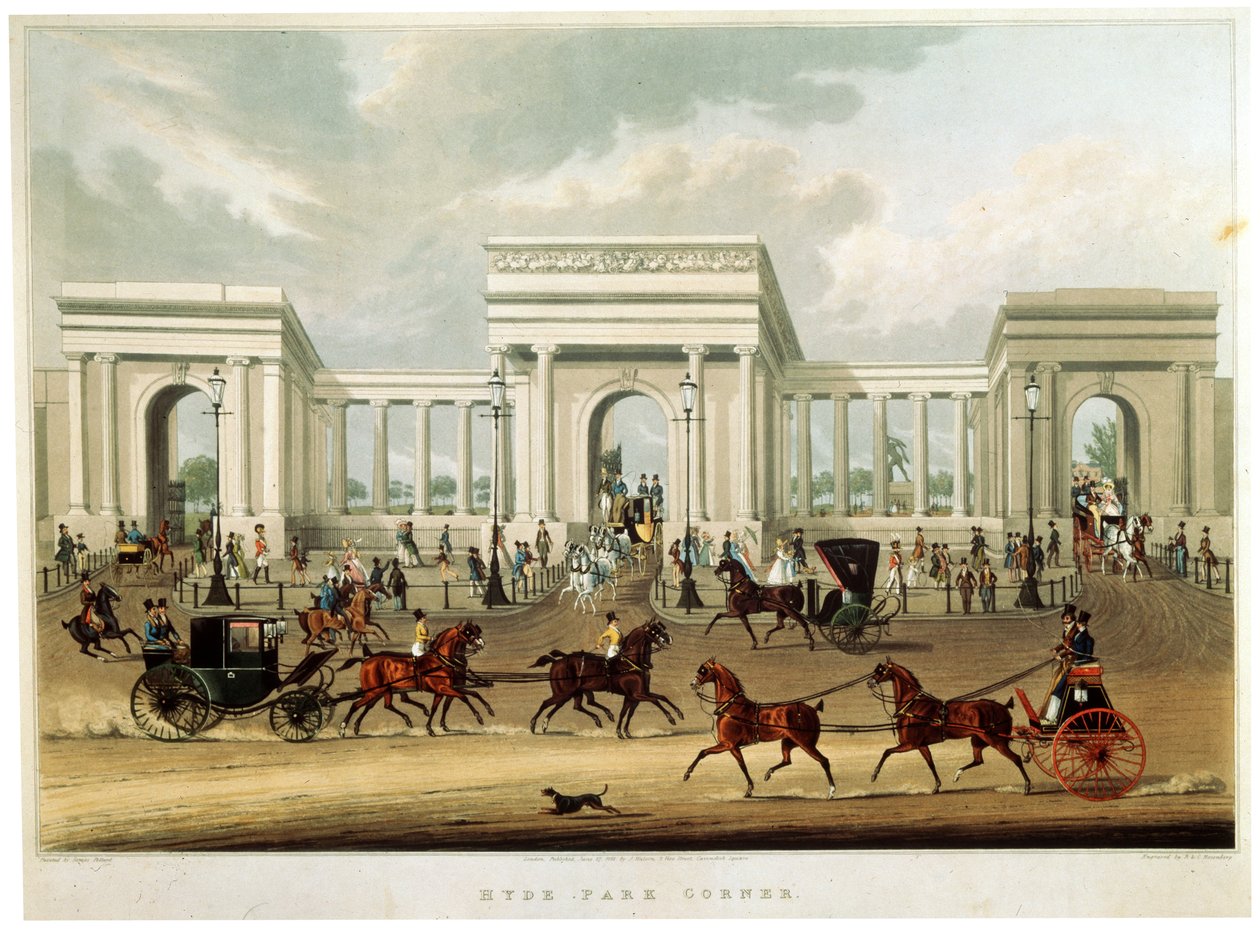 Hyde Park Corner, 1828 da Richard Rosenberg