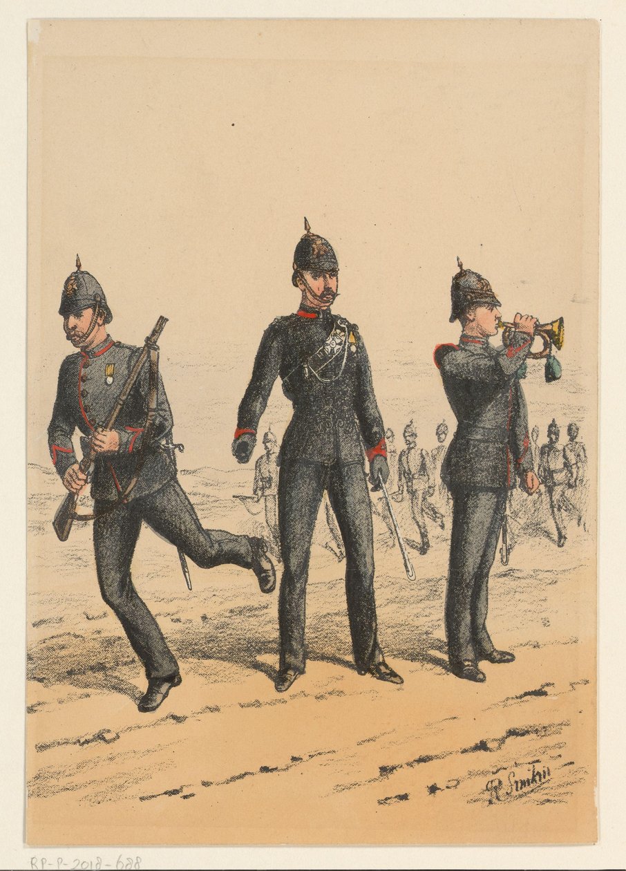 Tre militari britannici da Richard Simkin