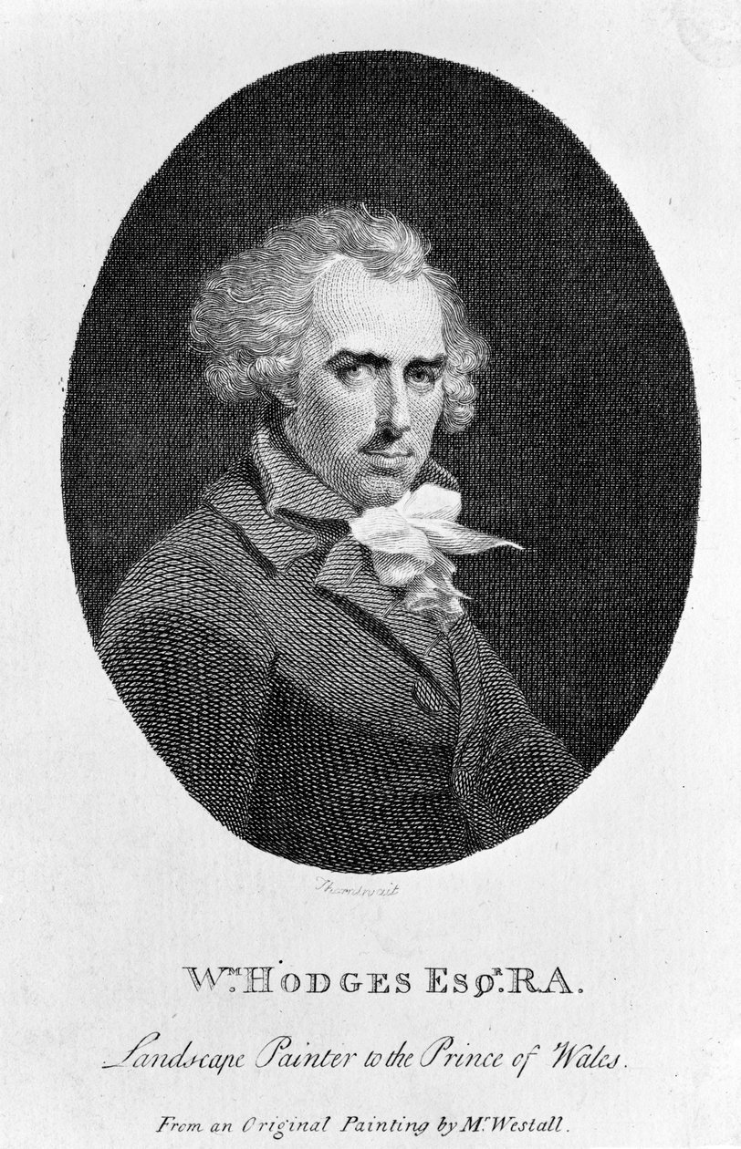 William Hodges RA, inciso da Fitzgerald Thornthwaite, pubblicato in 