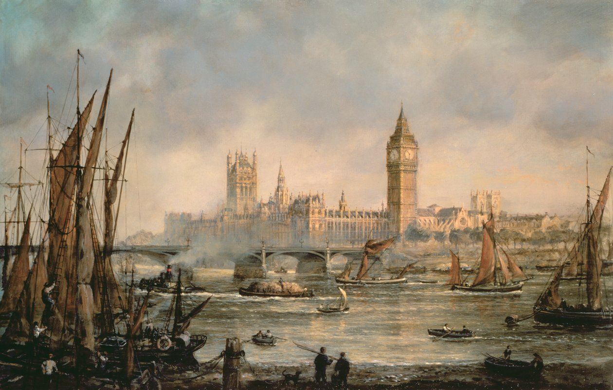 Vista delle Case del Parlamento dal fiume Tamigi da Richard Willis