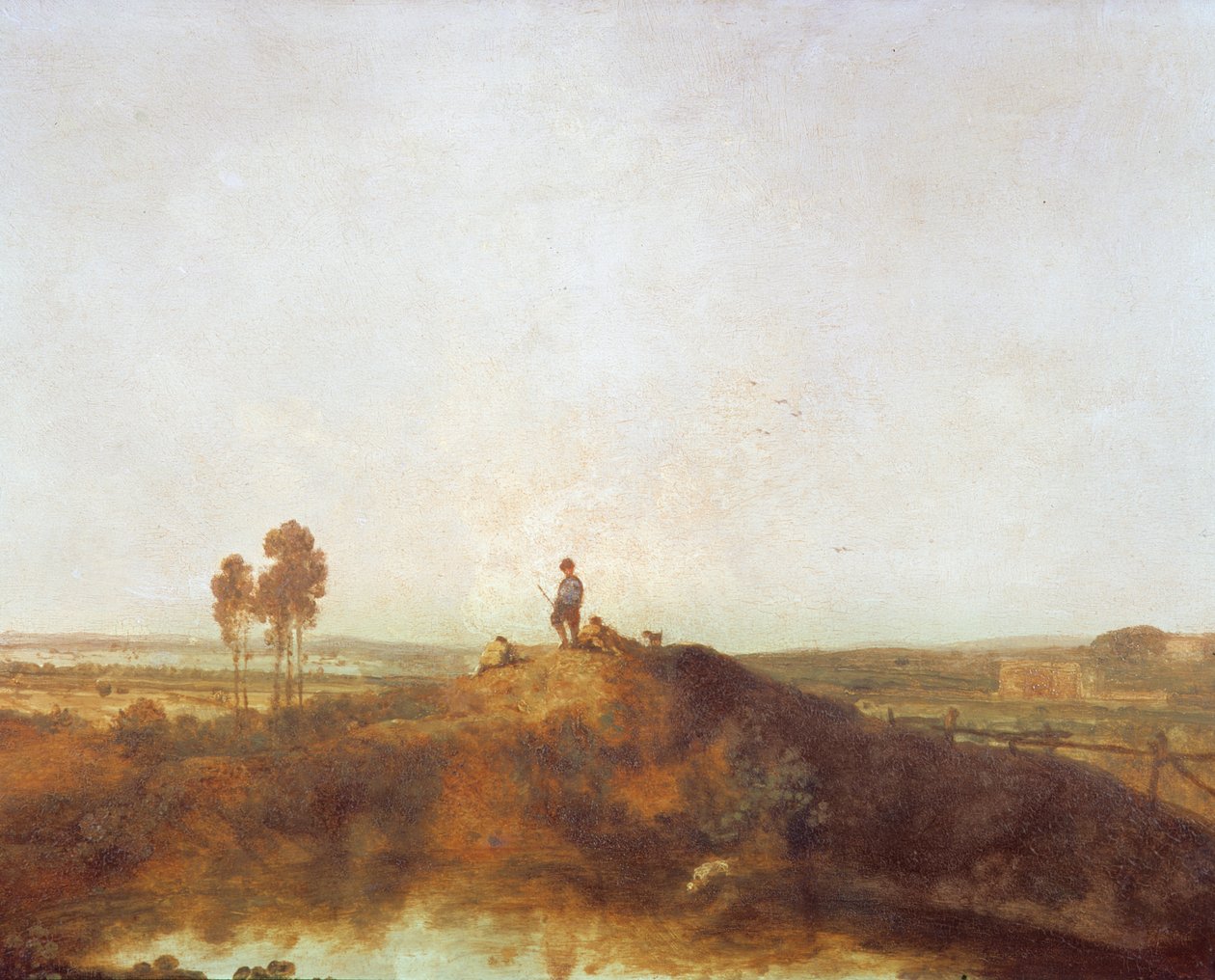 Una piscina con figure su un rialzo da Richard Wilson