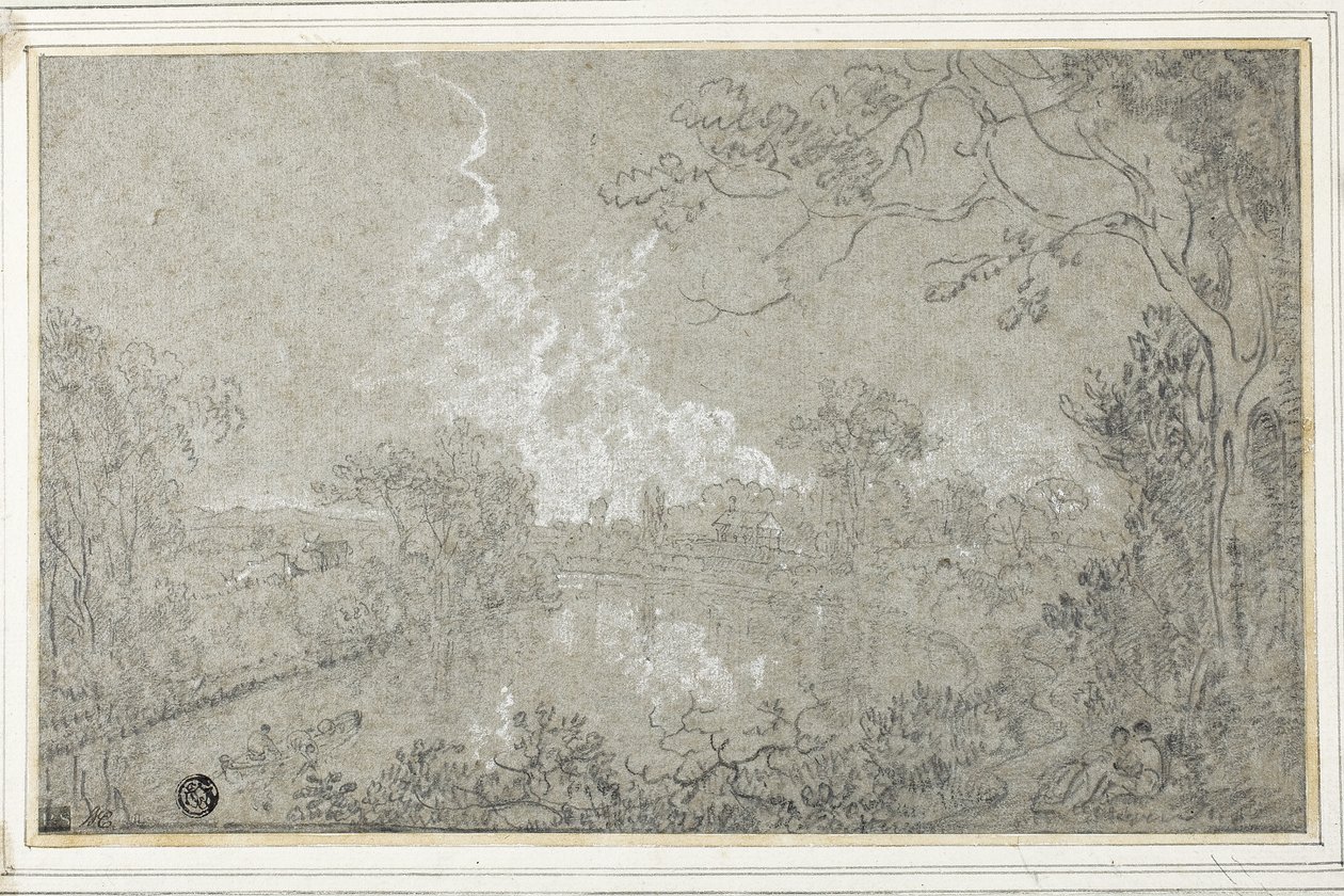 Sponde del fiume Dee vicino a Eaton Hall, Cheshire, c.1759 da Richard Wilson