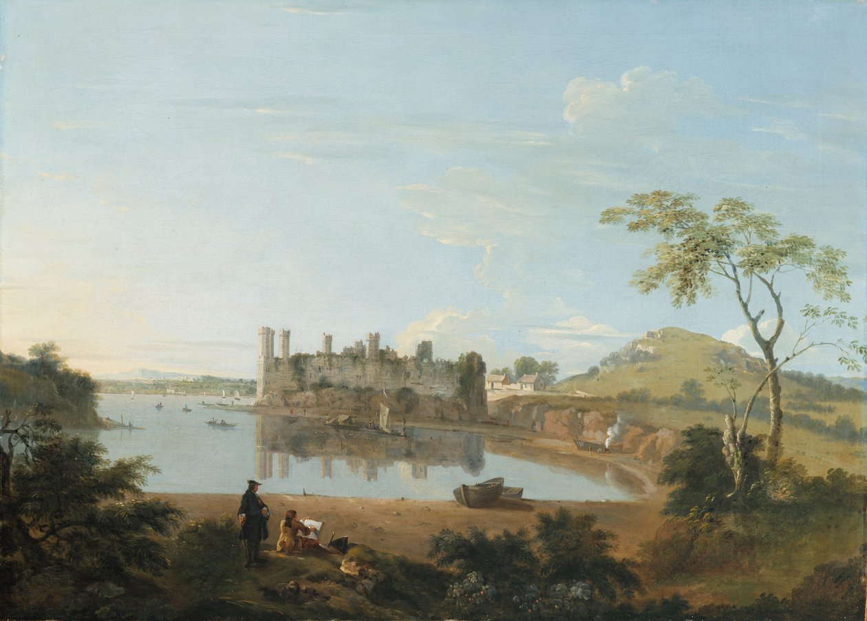 Castello di Caernarvon, c.1744 da Richard Wilson