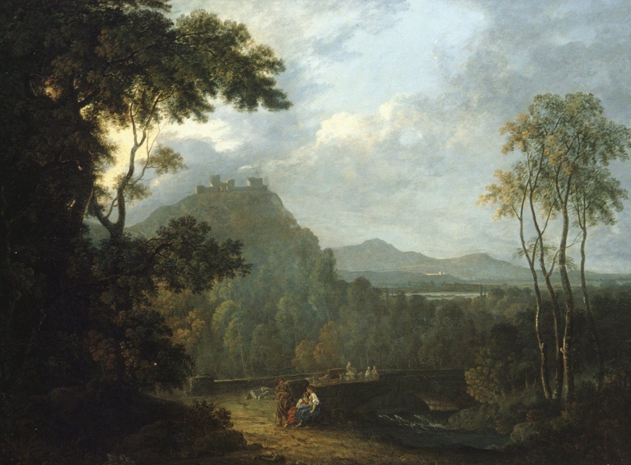 Castello di Dinas Bran, vicino a Llangollen II, c.1770 da Richard Wilson