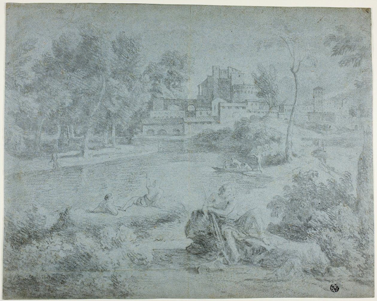 Paesaggio Italianizzante con Bagnanti da Richard Wilson