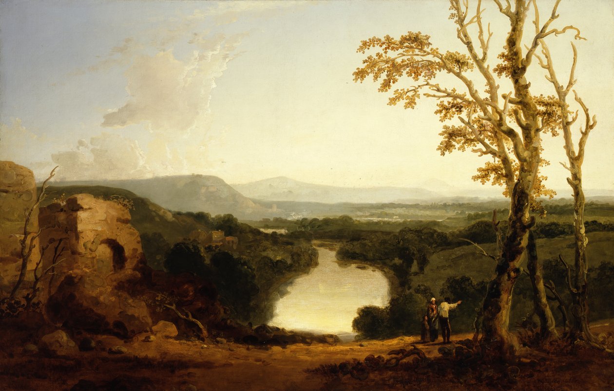 Paesaggio con valle fluviale da Richard Wilson