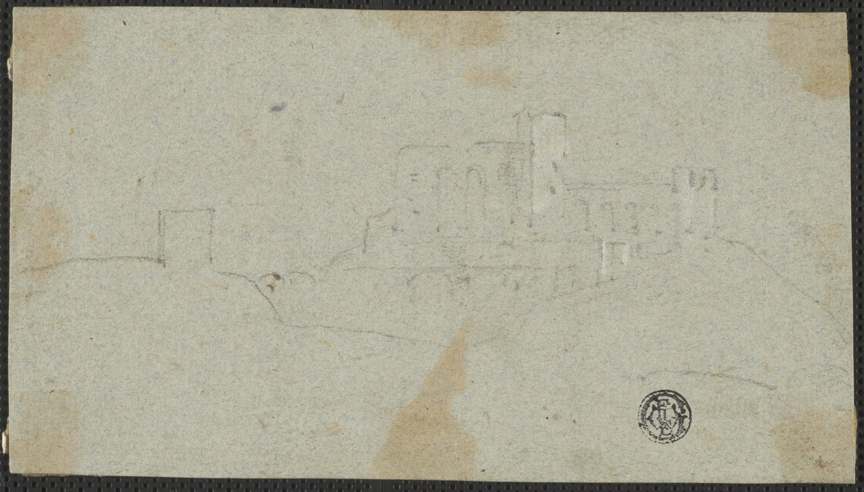 Schizzo di Fortezza sulla Collina da Richard Wilson
