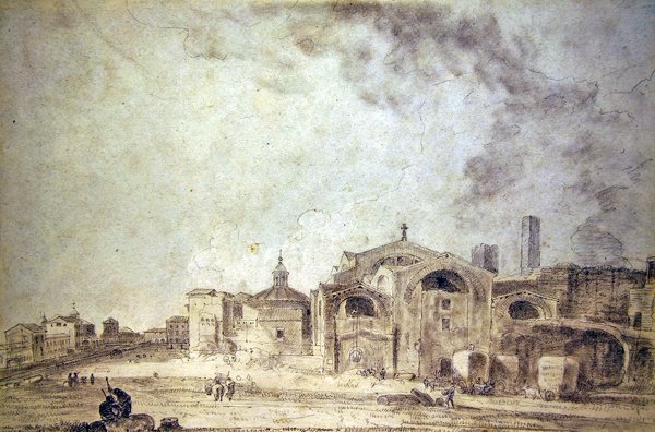 Le Terme di Diocleziano, Roma da Richard Wilson