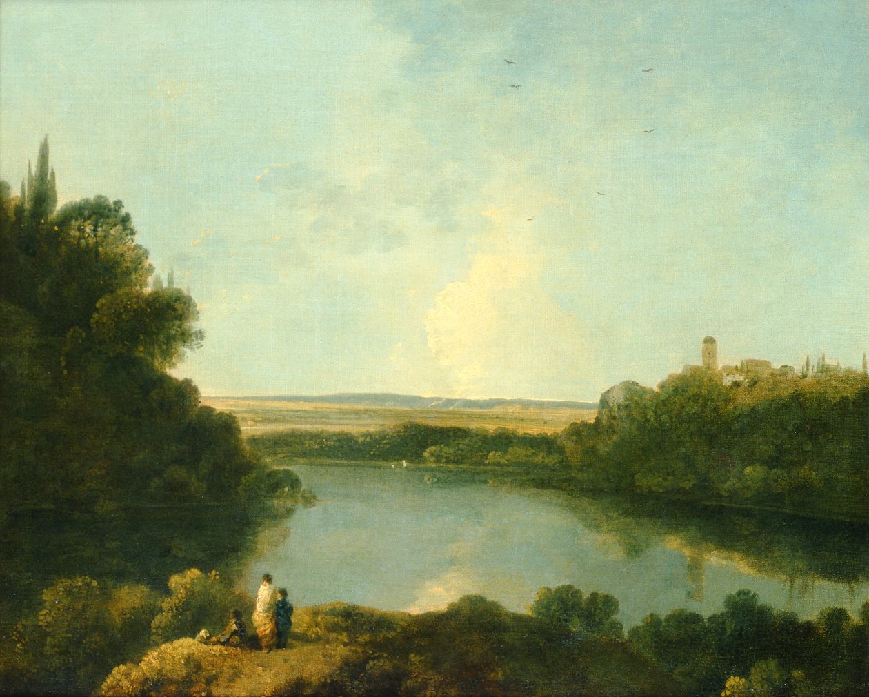 Il Lago di Nemi vicino a Roma, c.1760 da Richard Wilson