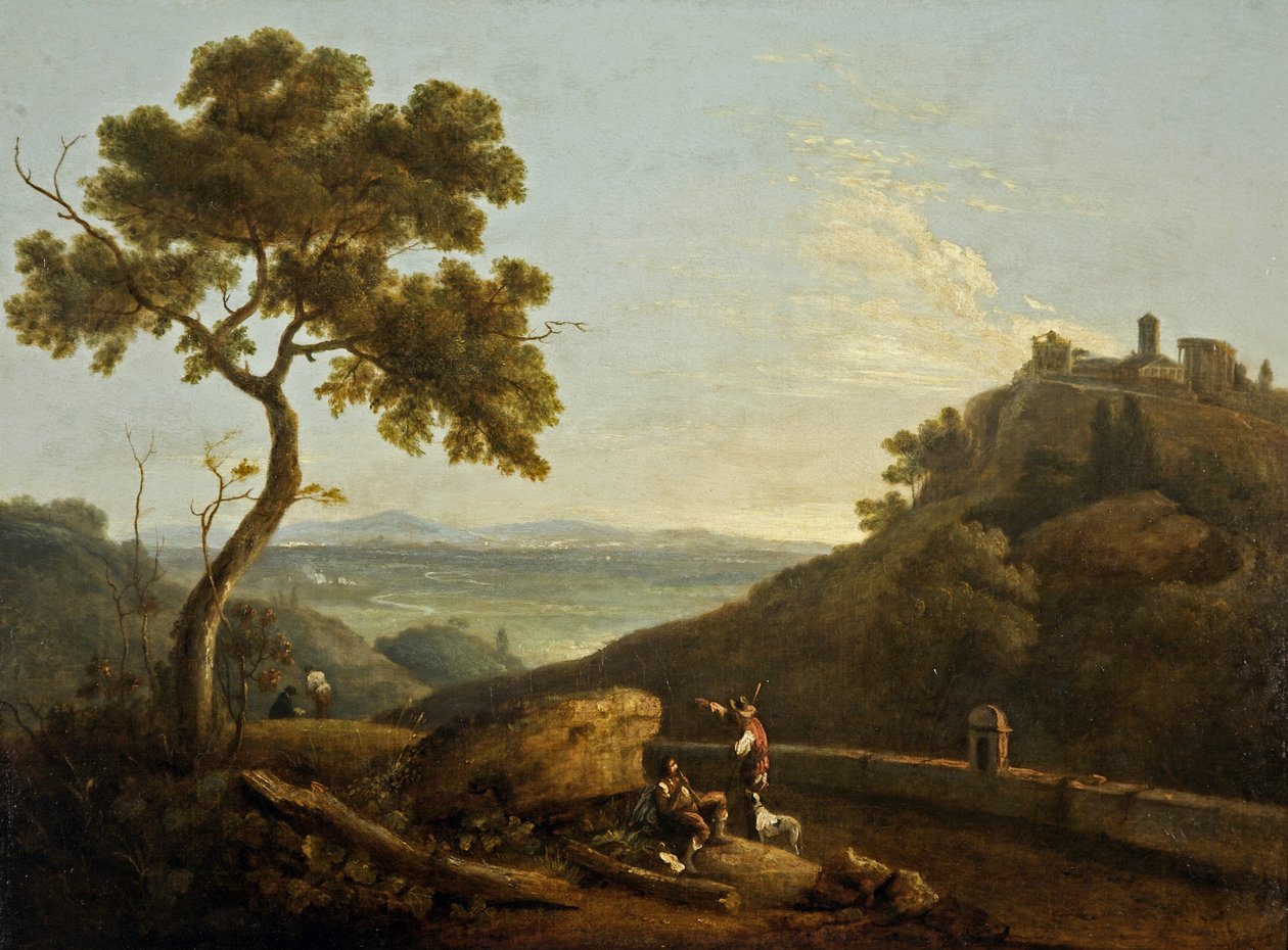 Il Tempio della Sibilla e la Campagna, Tivoli, Italia da Richard Wilson