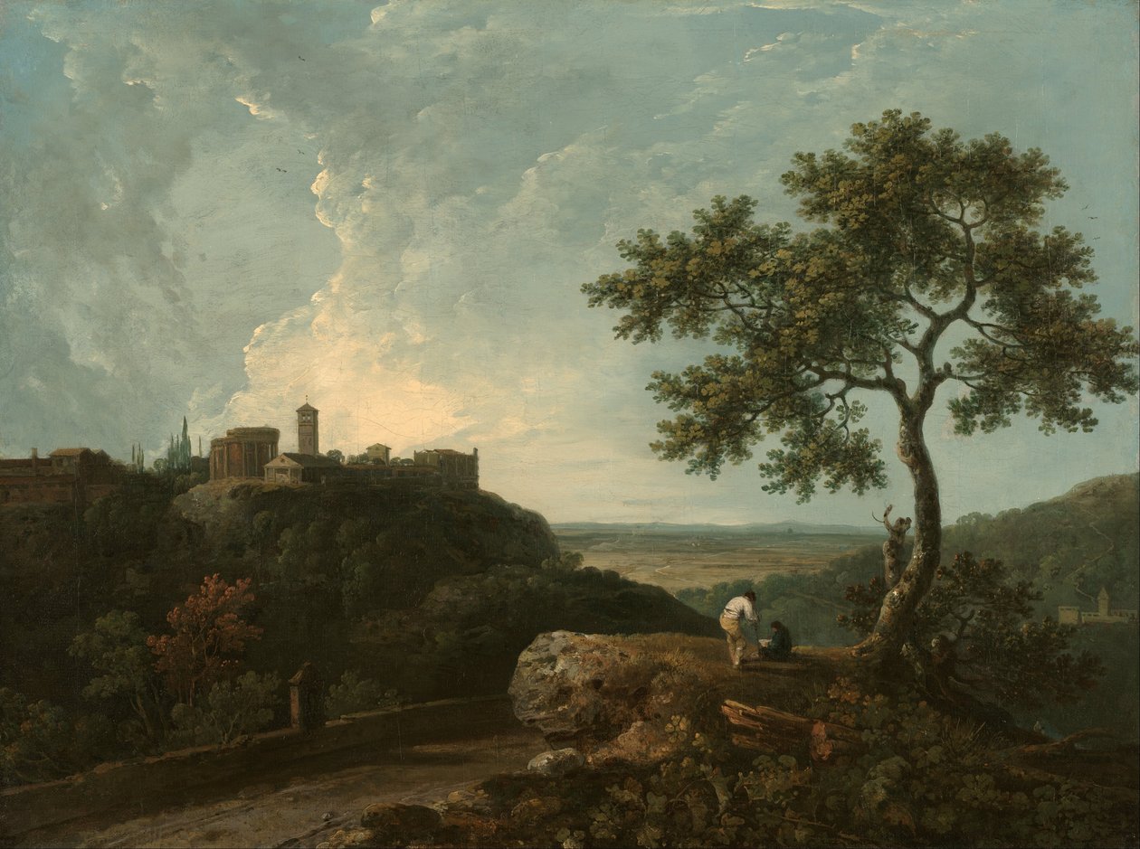 Tivoli: il Tempio della Sibilla e la Campagna da Richard Wilson