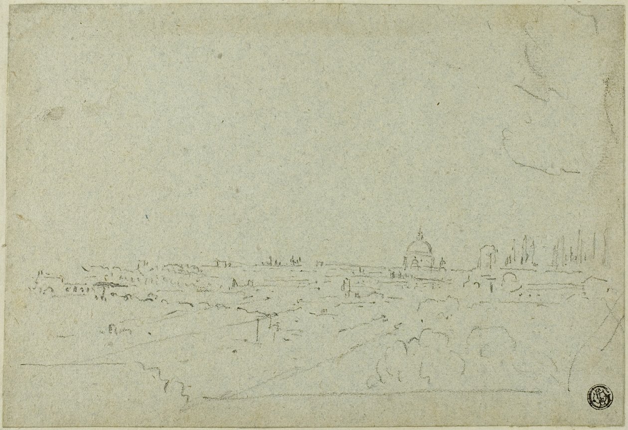 Vista di San Pietro dal Palazzo dei Cesari, con il Circo Massimo in basso da Richard Wilson