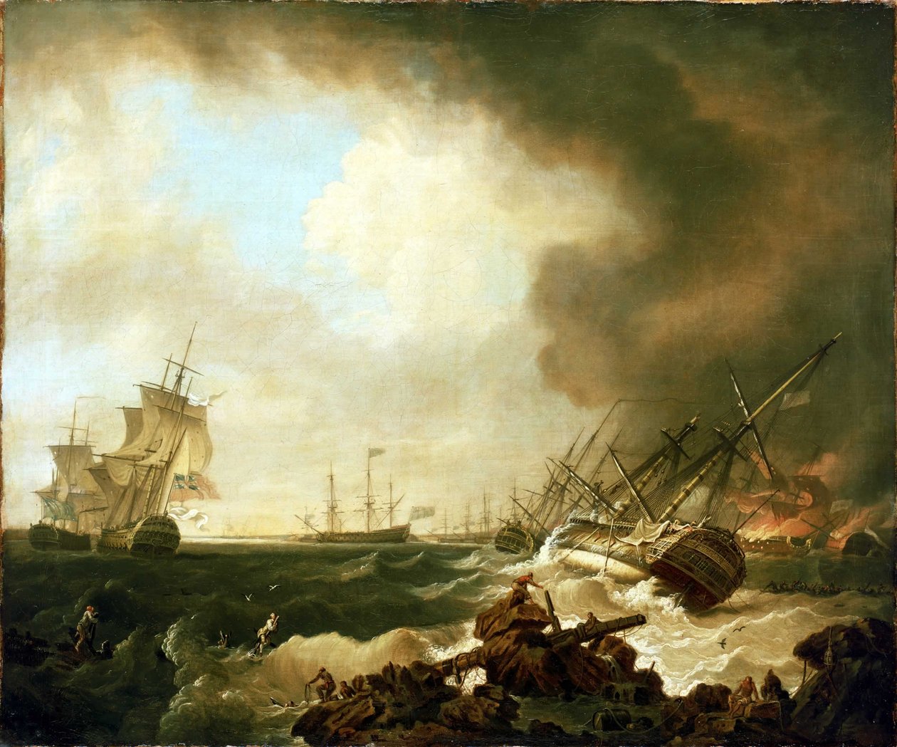 La battaglia della baia di Quiberon, 21 novembre 1759: il giorno dopo da Richard Wright