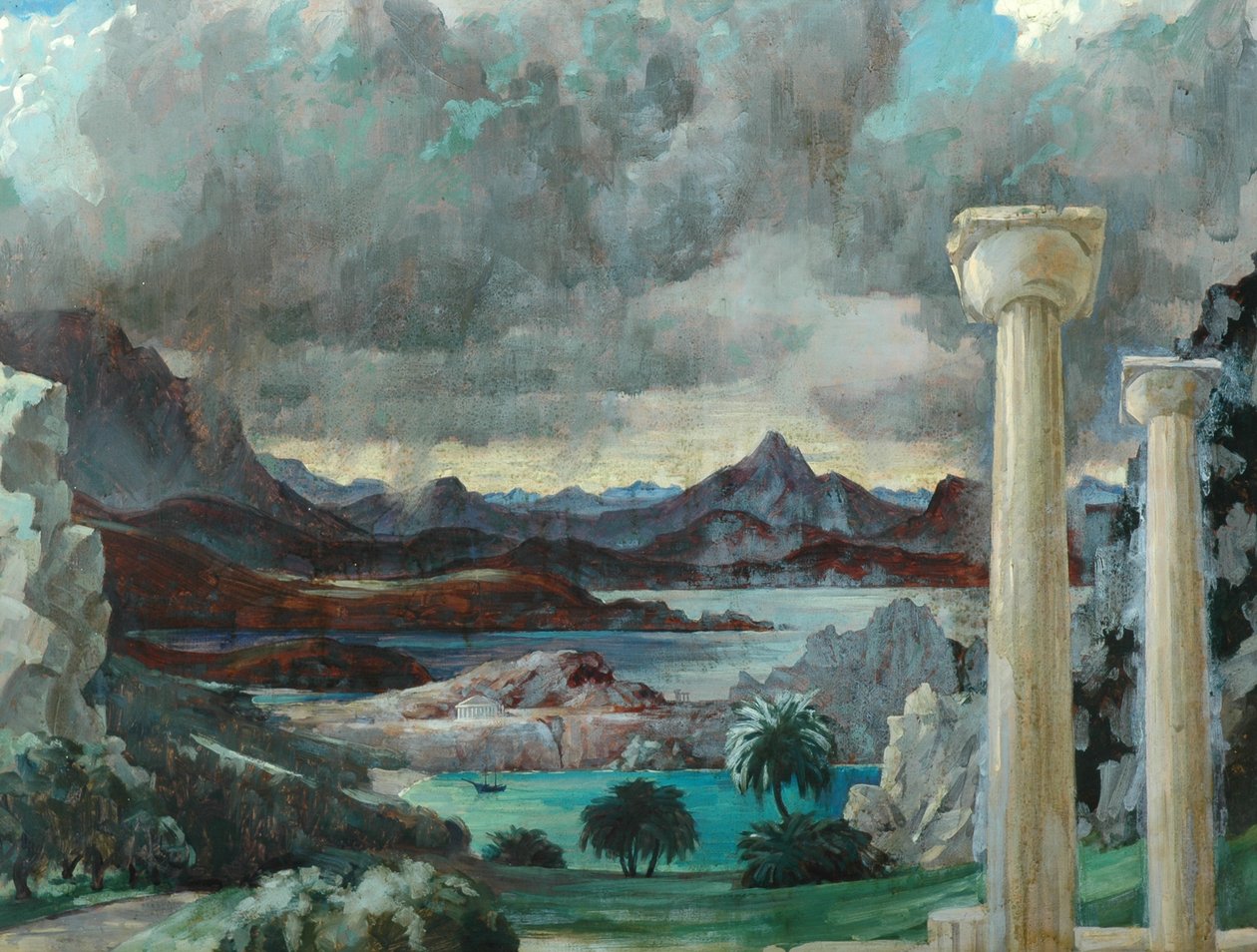 Tempesta sulla Grecia da Richard Wyndham