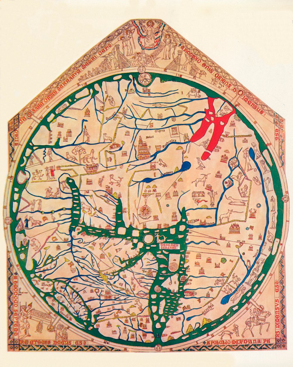 La Mappa Mundi di Hereford da Richard de Bello
