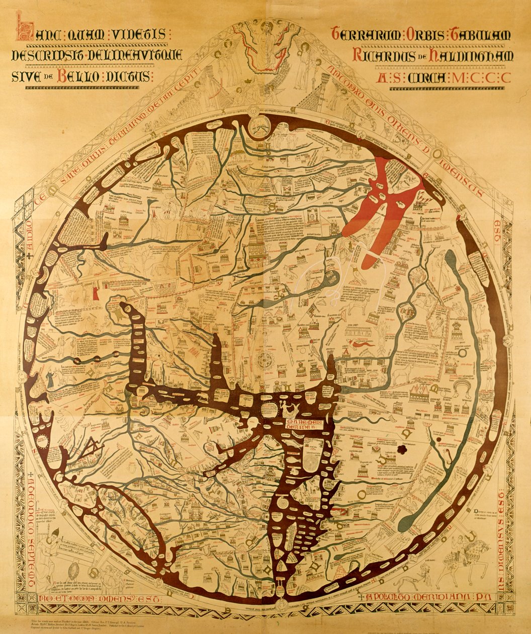 Mappa mundi di Hereford da Richard of Haldingham