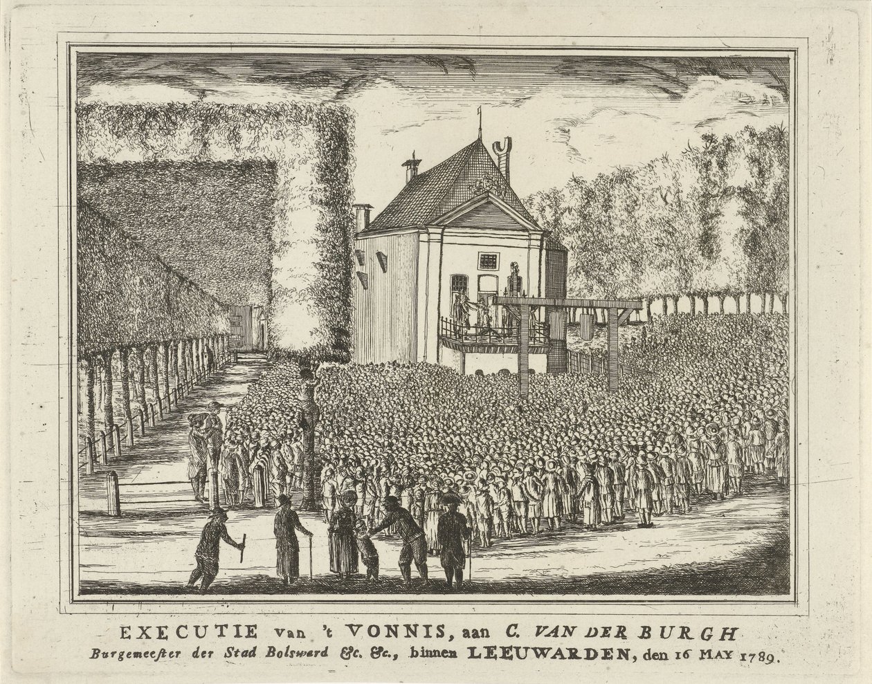 Esecuzione di Cornelis van den Burgh, 1789 da Rienk Jelgerhuis