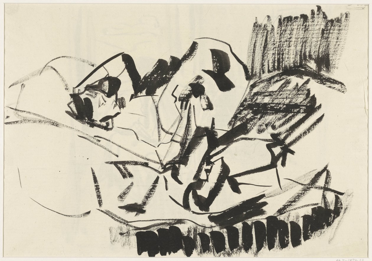 Donna a letto da Rik Wouters