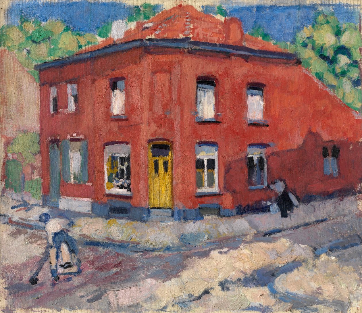 La casa rossa, neve tardiva da Rik Wouters