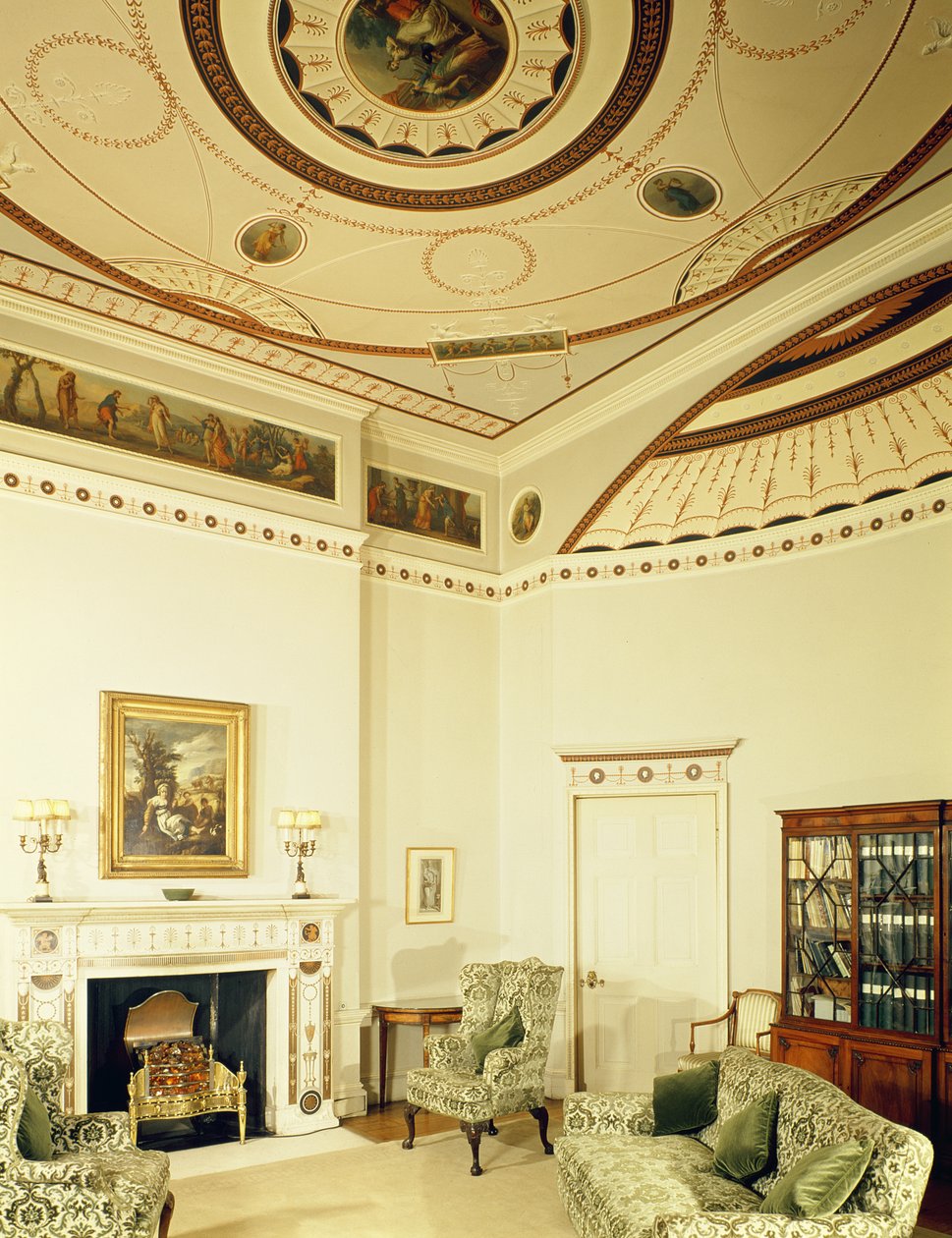 La stanza etrusca progettata da Robert Adam in stile neoclassico, 1777 da Robert Adam
