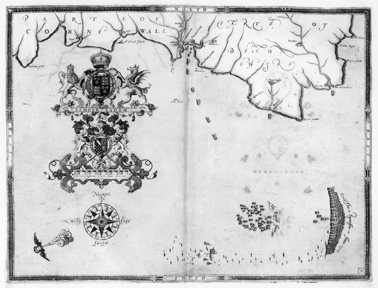 Mappa n.4 che mostra il percorso della flotta dell