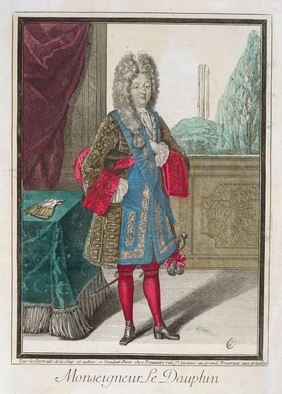 Luigi di Francia (1661-1711) Monseigneur le Dauphin da Robert Bonnart