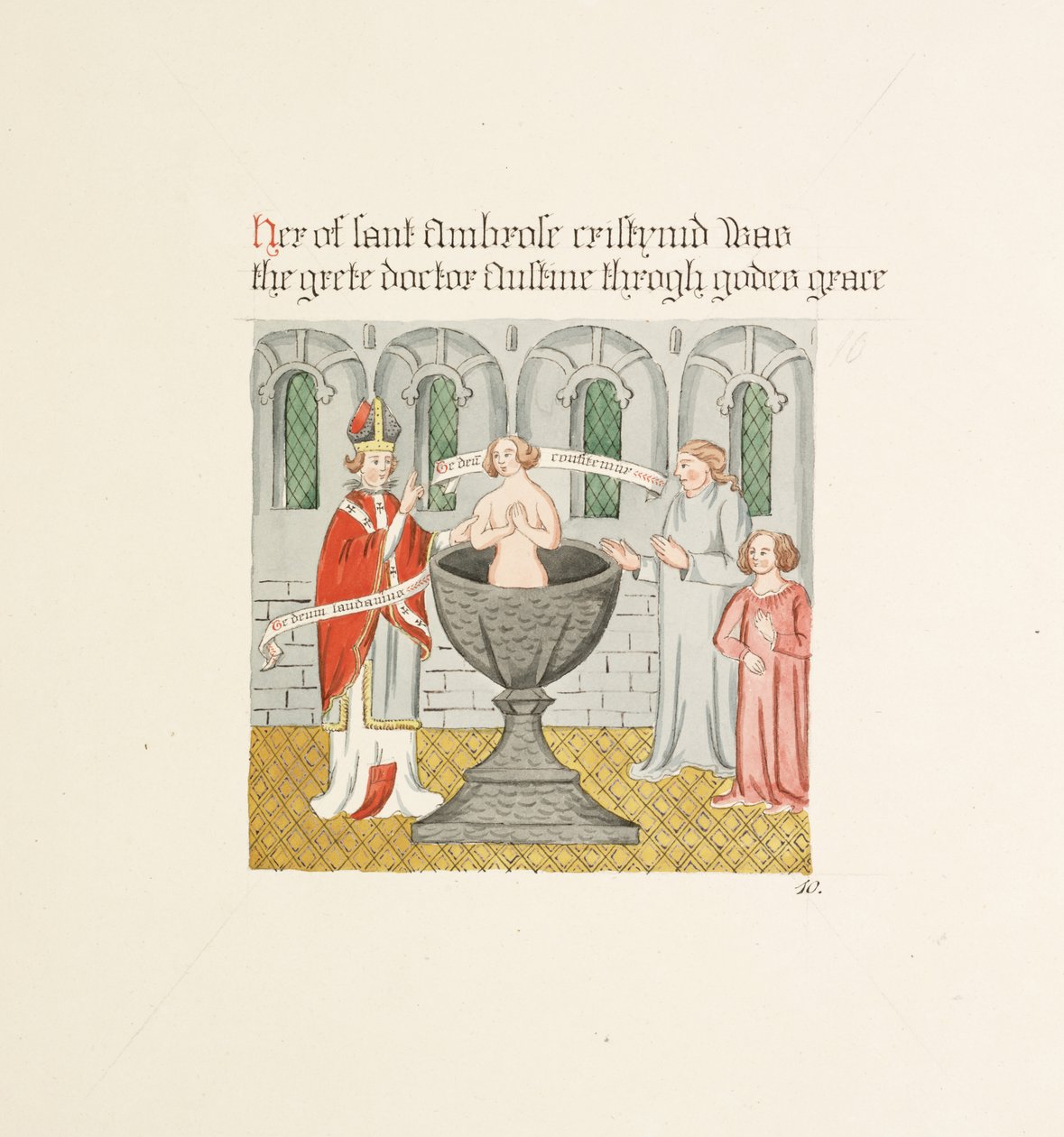 Ms. New Coll 380, f19r. Le antichità della Cattedrale di Santa Maria, Carlisle, disegnate da Robert Carlile, 1795 da Robert Carlile
