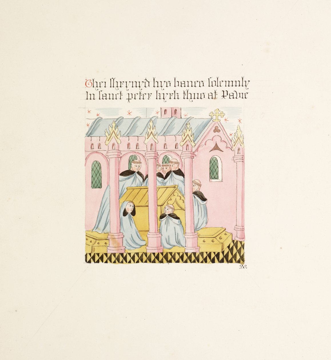 Ms. New Coll 380, f29r. Le antichità della Cattedrale di Santa Maria, Carlisle, disegnate da Robert Carlile, 1795 da Robert Carlile