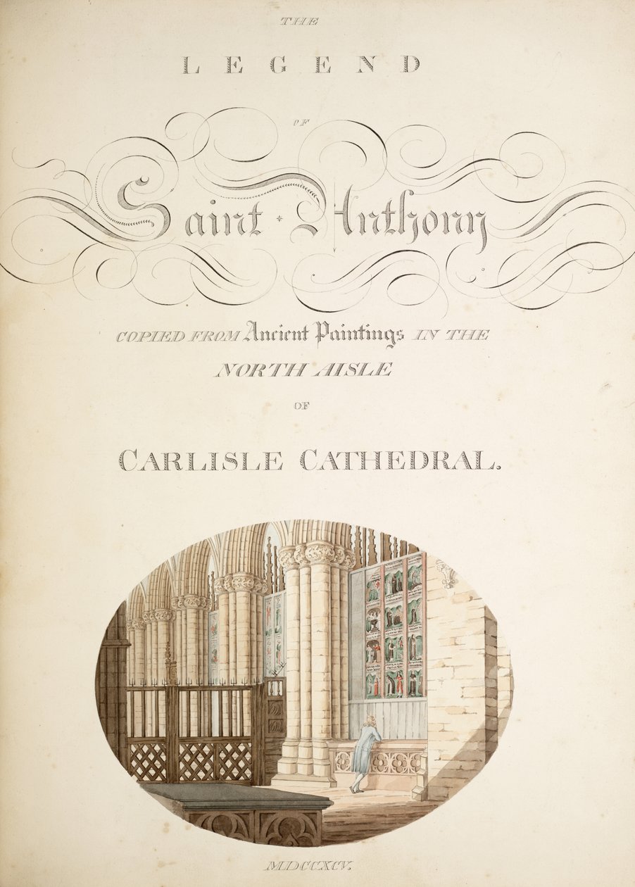 Le antichità della Cattedrale di Santa Maria, Carlisle, disegnate da Robert Carlile, 1795 da Robert Carlile