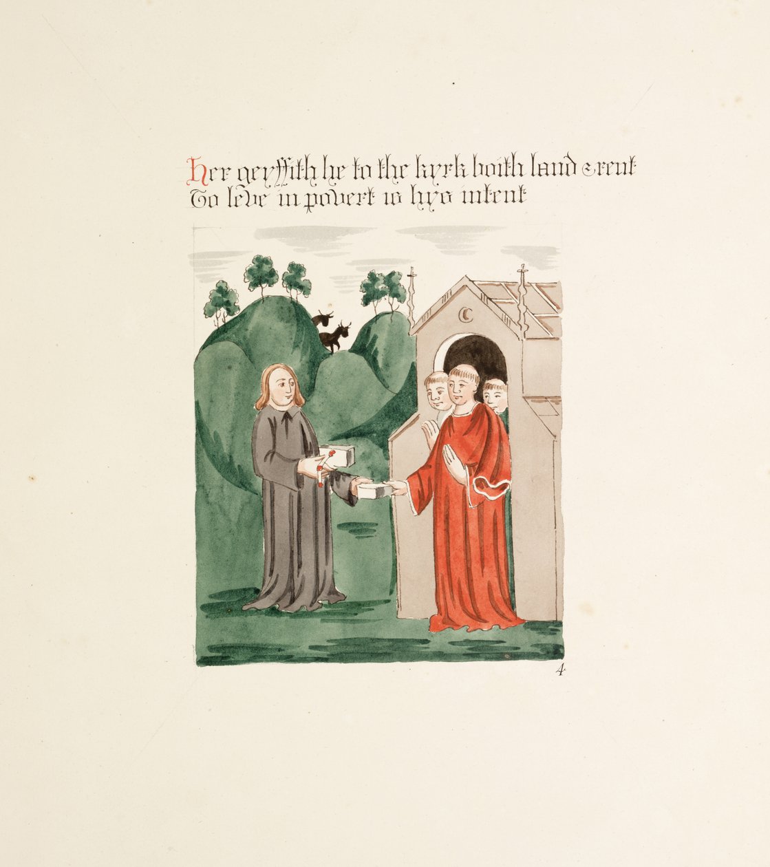 Ms. New Coll 380, f36r. Le antichità della Cattedrale di Santa Maria, Carlisle, disegnate da Robert Carlile, 1795 da Robert Carlile