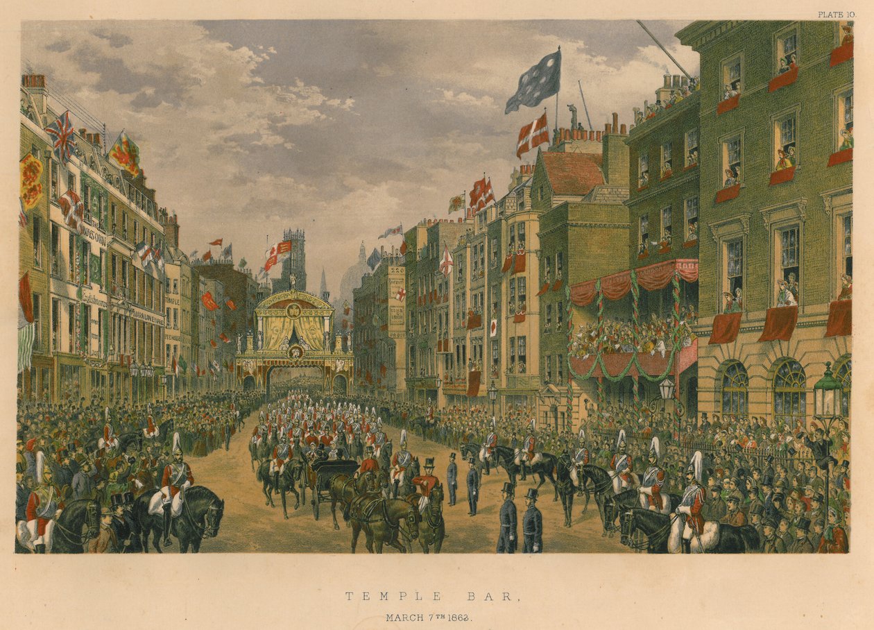 Temple Bar, 7 marzo 1863, 1863 da Robert Charles Dudley