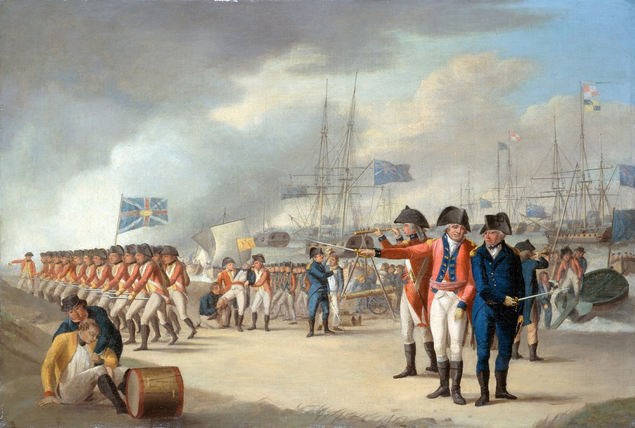 Sbarco delle truppe britanniche sotto Sir Ralph Abercromby (1734-1801) sull