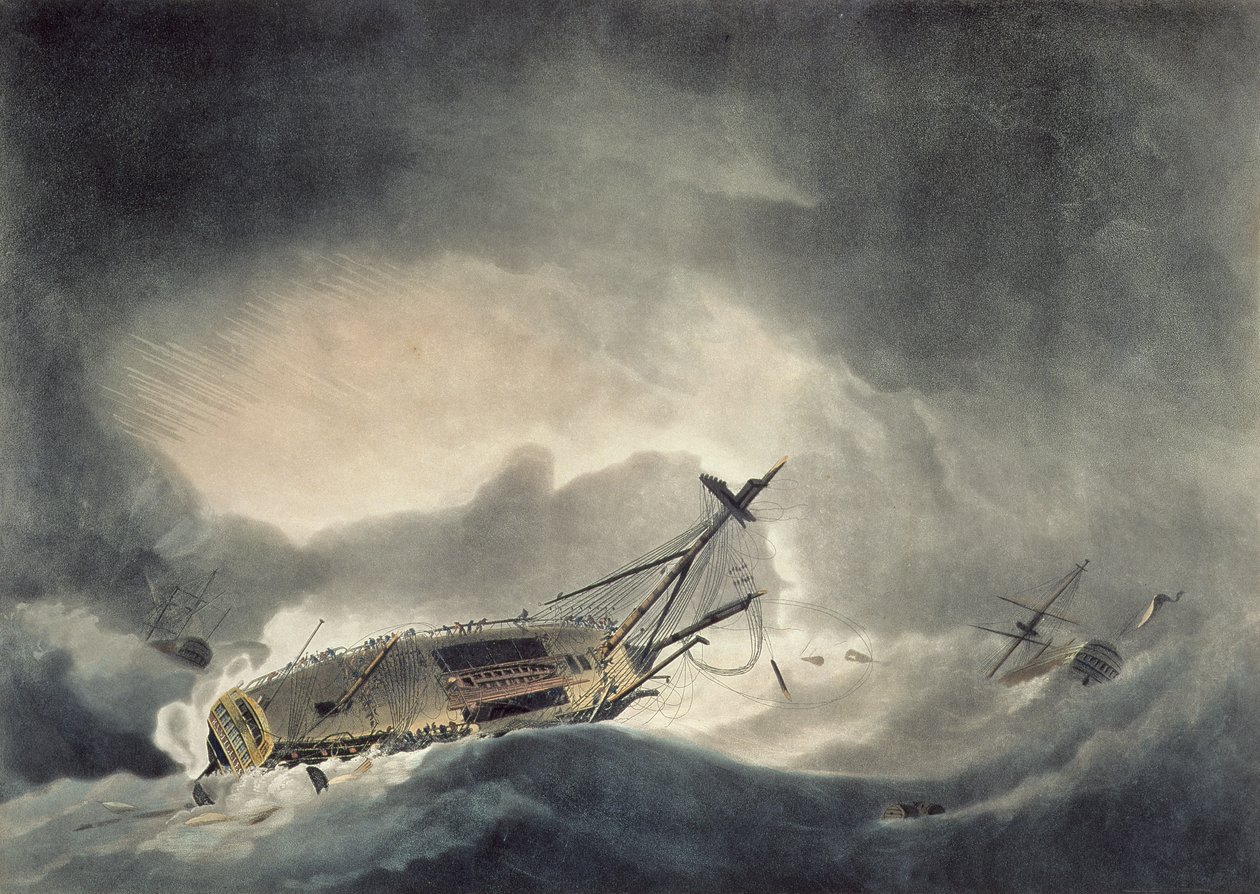 La tempesta aumentata, inciso da Francis Jukes da Robert Dodd