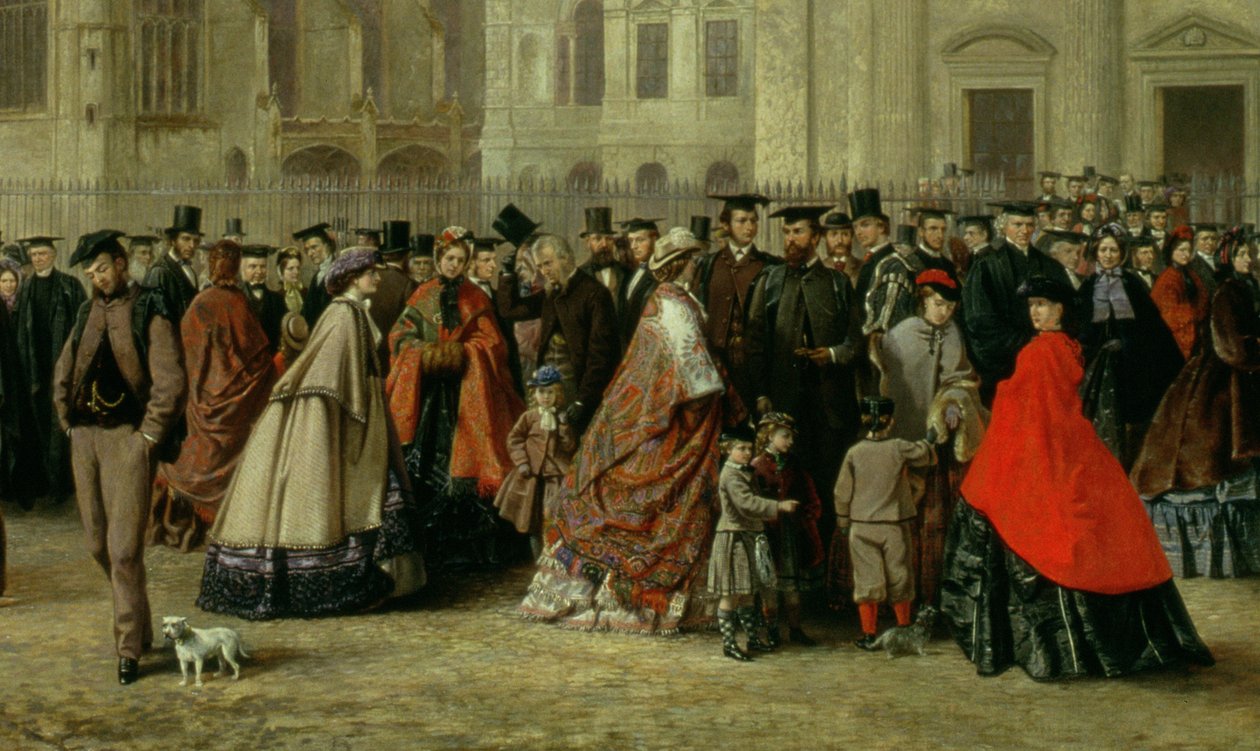 Mattina della laurea a Cambridge nel 1863 (dettaglio) da Robert Farren