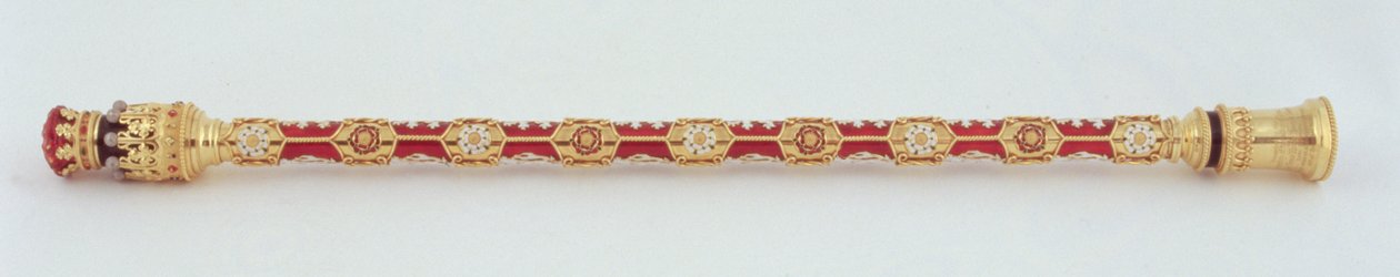 Bastone del Maresciallo Conte presentato al quindicesimo Duca di Norfolk al suo primo matrimonio dal College of Arms, 1877 da Robert, II Garrard
