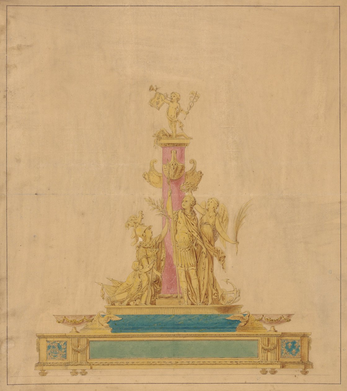 Disegno per un calamaio da Robert-Joseph Auguste