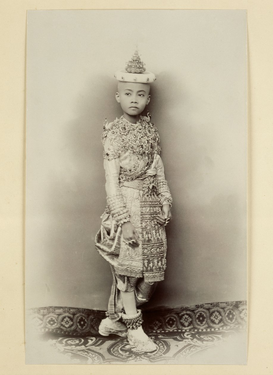 Principe siamese alla cerimonia del taglio del ciuffo, 1890 da Robert Lenz