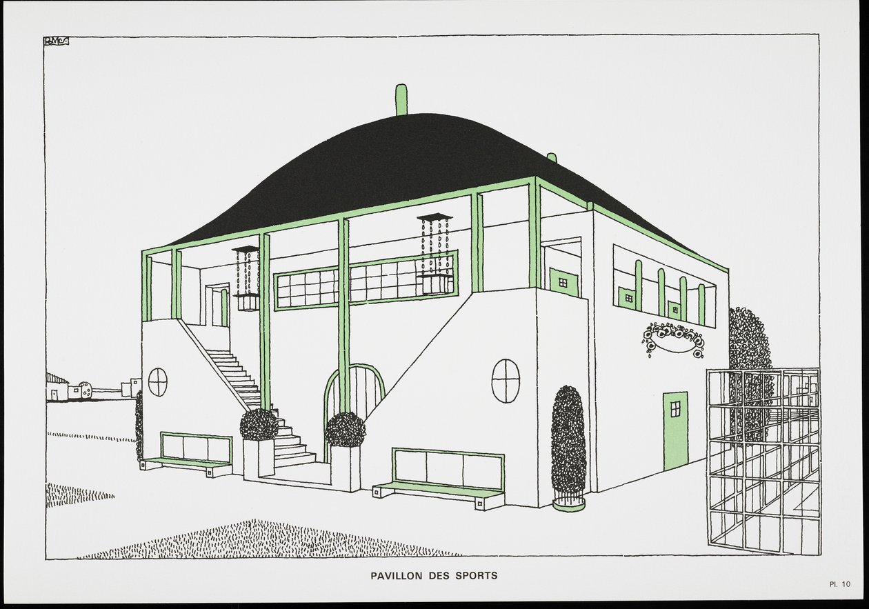 Pavillon des sports, da Une Cite Moderne, Dessins de Rob Mallet-Stevens Architecte, 1987 da Robert Mallet Stevens