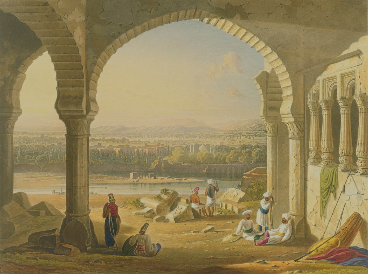 Aurungabad dalle rovine del palazzo di Aurungzebe, dal Volume II di 