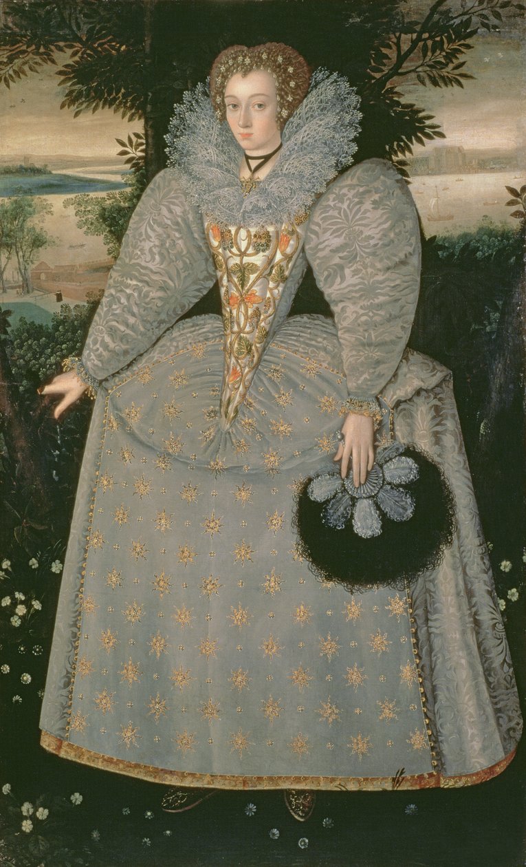 Ritratto di Elizabeth Buxton (nata Kemp) c.1588-90 da Robert Peake