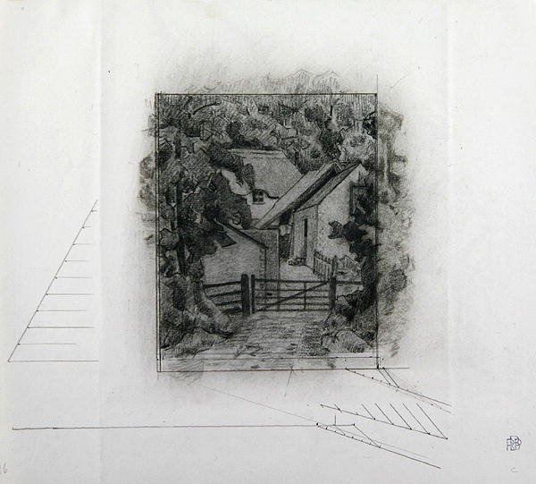 Fields Farm, Clayhidon, 1917 da Robert Polhill Bevan
