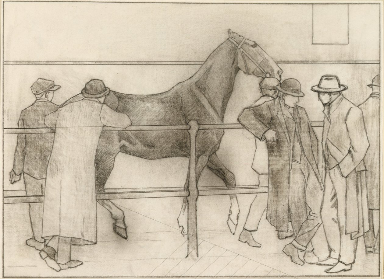 Commercianti di cavalli, c.1918 da Robert Polhill Bevan