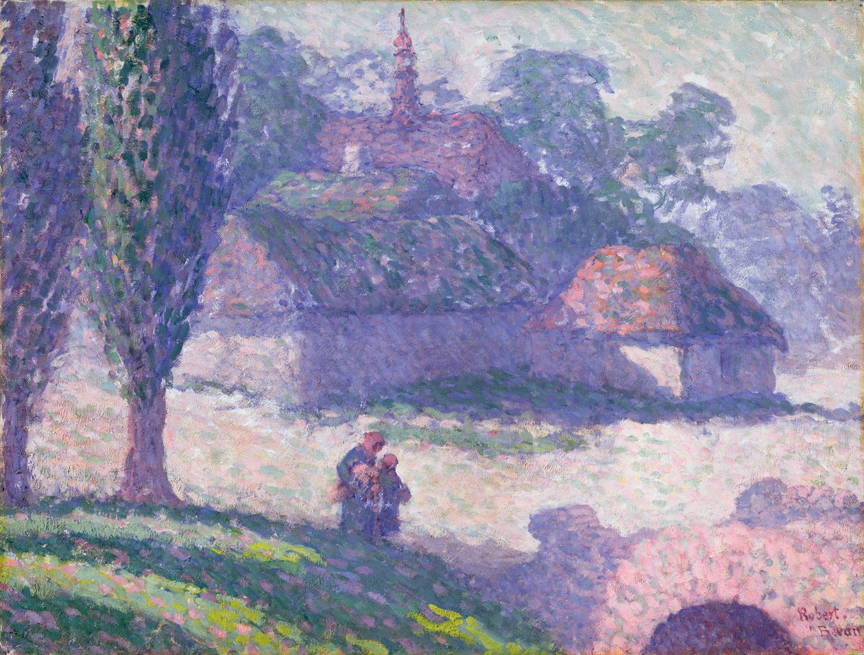 Villaggio di Mydlow, Polonia da Robert Polhill Bevan