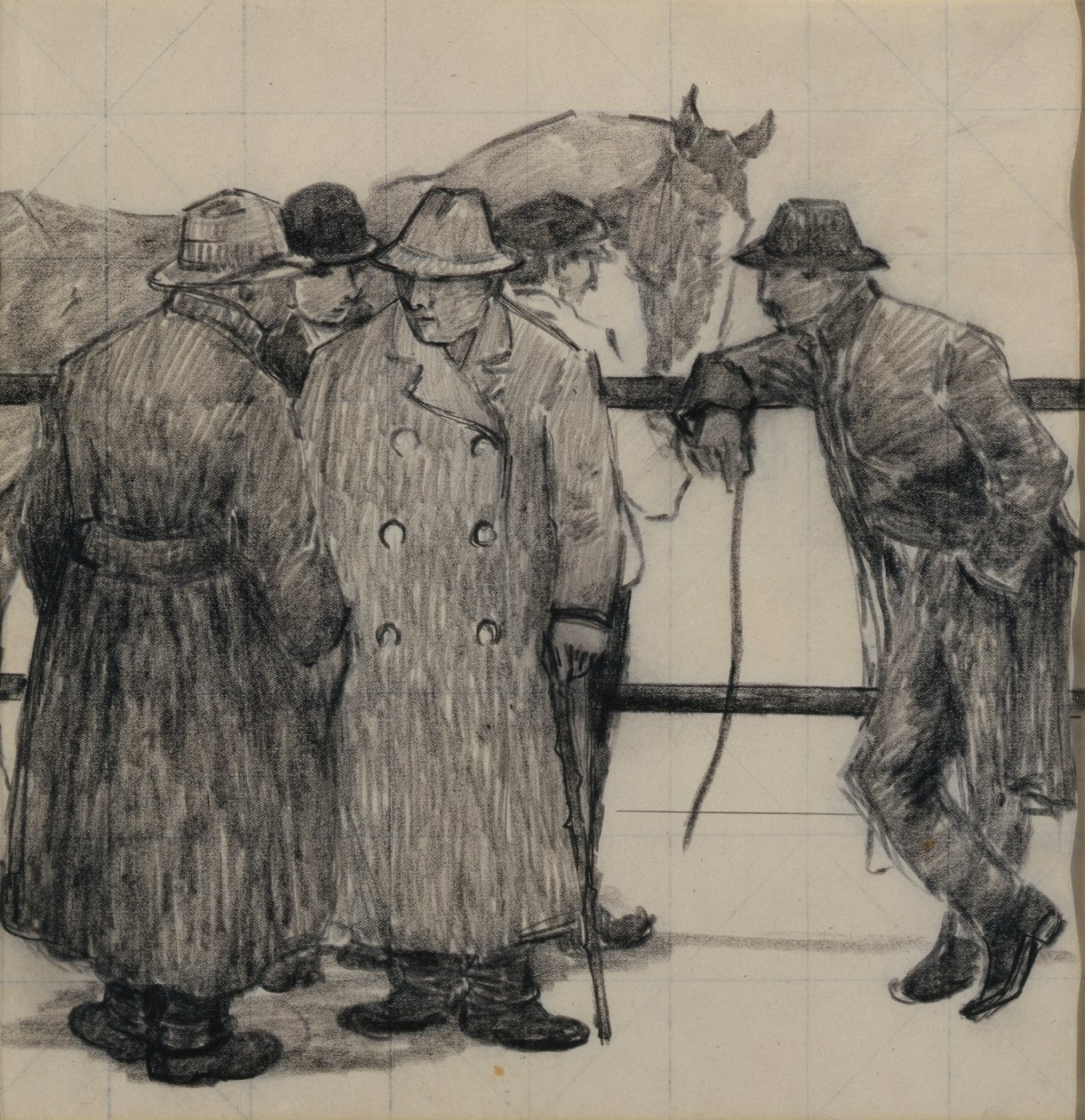 Studio per i commercianti di cavalli, c.1917 da Robert Polhill Bevan