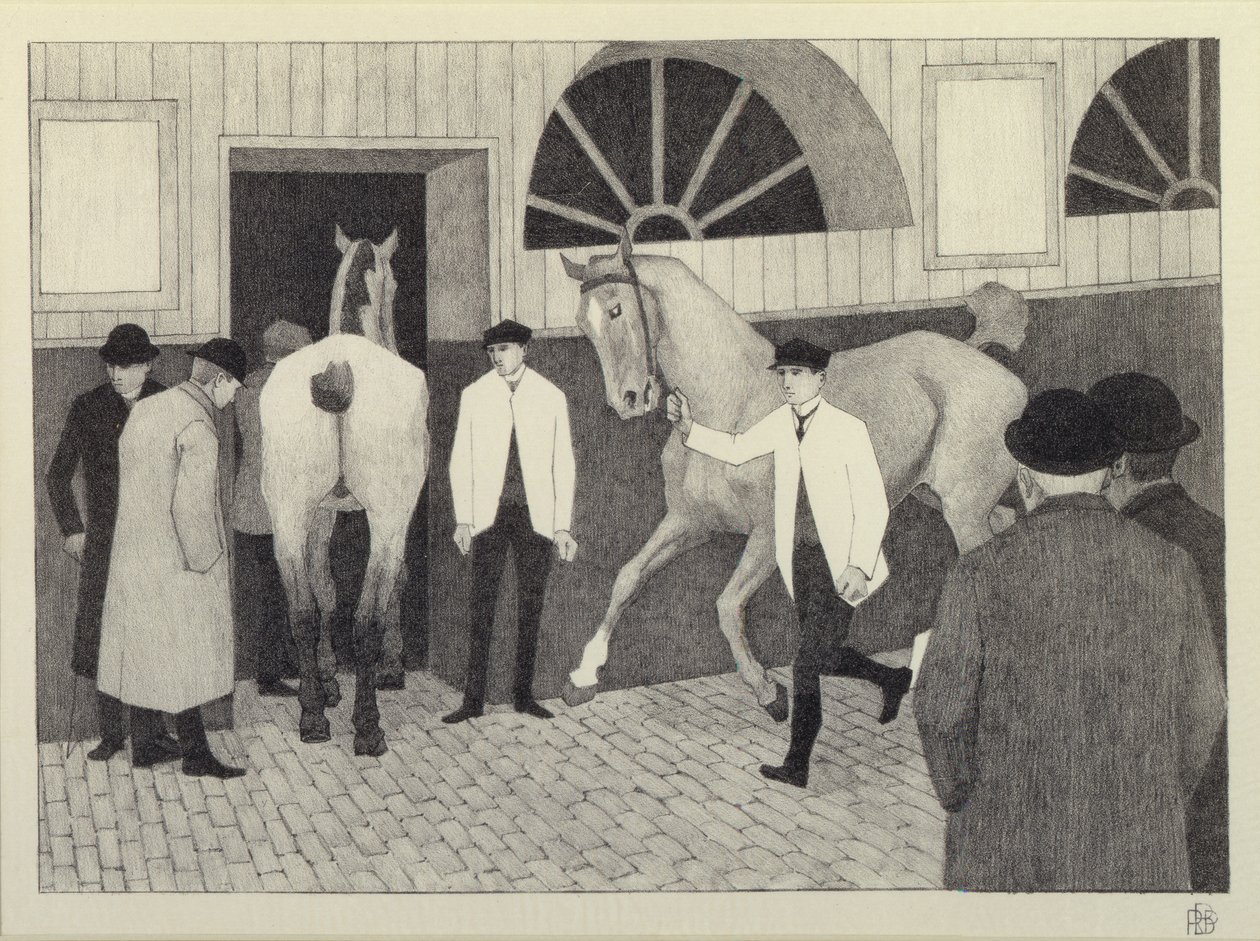 Il Mercato dei Cavalli (Barbican No. 1) 1920 da Robert Polhill Bevan