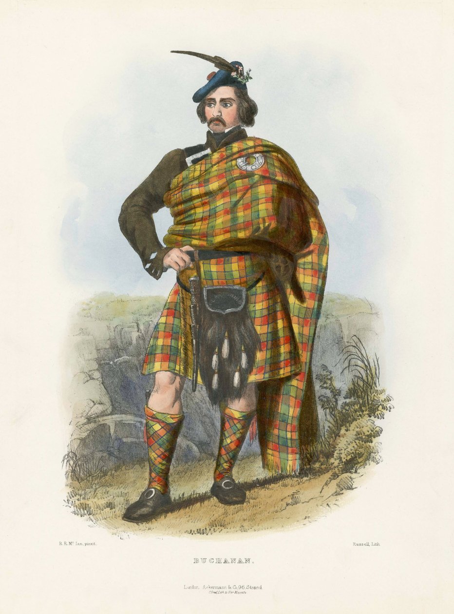 Buchanan, da The Clans of the Scottish Highlands, pub.1845 da Robert Ronald McIan