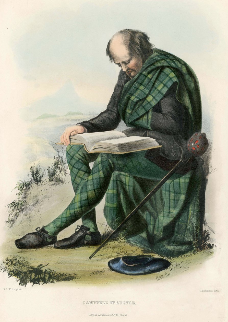 Campbell di Argyll, da The Clans of the Scottish Highlands, pub.1845 da Robert Ronald McIan