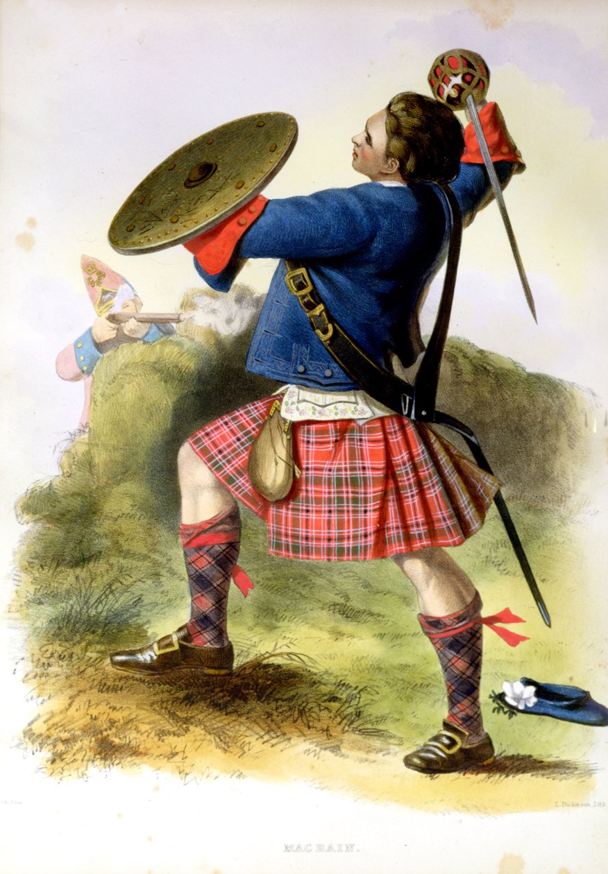 Gillies MacBean a Culloden nel 1746 da Robert Ronald McIan